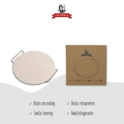 Pizzasteen BBQ & Oven | Pizzaplaat Voor De Lekkerste Bereiding Van Een Pizza Op Jouw Barbecue Of In De Oven | Pizza Stone Rond | Medium (33 Cm) -Barbecue Verkoop 1200x1200 337
