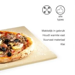 Barbecook BBQ Pizzaplaat - Pizzasteen - Voor Barbecue - Rechthoekig - 43 X 35 Cm -Barbecue Verkoop 1200x1200 339