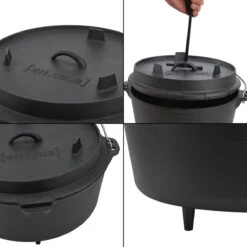 Dutch Oven Enkhuizen Met Deksel Gietijzer Zwart - 4 Varianten -Barbecue Verkoop 1200x1200 443