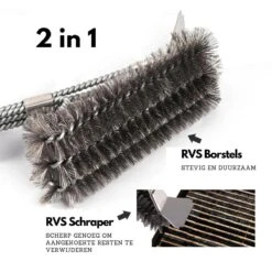 Gohh BBQ Borstel Met Schraper - Schoonmaakborstel - Barbecue Krabber Met Handige Bewaarzak 2 In 1 11 Gohh BBQ Borstel Met Schraper - Schoonmaakborstel - Barbecue Krabber Met Handige Bewaarzak 2 In 1 -Barbecue Verkoop 1200x1200 490