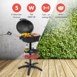 KitchenBrothers Elektrische BBQ - Met Grillplaat - Anti-aanbaklaag - Incl. Plank/Houders - Grilloppervlak 46,5x33,8cm - Tot 300°C - 2400W - Zwart 12 KitchenBrothers Elektrische BBQ - Met Grillplaat - Anti-aanbaklaag - Incl. Plank/Houders - Grilloppervlak 46,5x33,8cm - Tot 300°C - 2400W - Zwart -Barbecue Verkoop 1200x1200 594