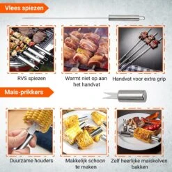 BBQ Accesoires Gereedschapset Koffer Set Tang Borstel Schort Barbecue Dagdeals - Chef Cook BBQ Accessoires Set -Barbecue Verkoop 1200x1200 626