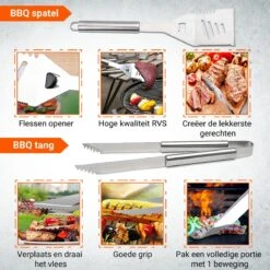 BBQ Accesoires Gereedschapset Koffer Set Tang Borstel Schort Barbecue Dagdeals - Chef Cook BBQ Accessoires Set -Barbecue Verkoop 1200x1200 627