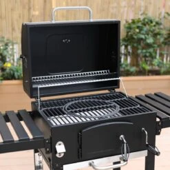 Alice's Garden Houtskool BBQ Bernard - Smoker - Verstelbare Houtskoolbak - Zwart -Barbecue Verkoop 1200x1200 673