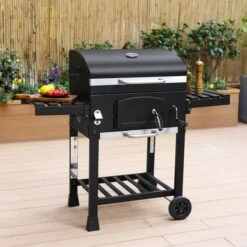 Alice's Garden Houtskool BBQ Bernard - Smoker - Verstelbare Houtskoolbak - Zwart -Barbecue Verkoop 1200x1200 675