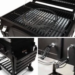 Alice's Garden Houtskool BBQ Bernard - Smoker - Verstelbare Houtskoolbak - Zwart -Barbecue Verkoop 1200x1200 676