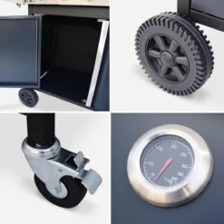 Alice's Garden Gas BBQ Bazin 4 - 5 Branders - Antraciet - Grilloppervlak 64,6x39,3cm 6 Alice's Garden Gas BBQ Bazin 4 - 5 Branders - Antraciet - Grilloppervlak 64,6x39,3cm -Barbecue Verkoop 1200x1200 681