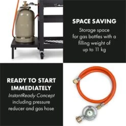 Klarstein Kingsville Double Barbecue - Houtskool- En Gasbarbecue - Smoker BBQ - Inclusief Deksels En Thermometer - Met 2 Roosters - Zwart 14 Klarstein Kingsville Double Barbecue - Houtskool- En Gasbarbecue - Smoker BBQ - Inclusief Deksels En Thermometer - Met 2 Roosters - Zwart -Barbecue Verkoop 1200x1200 739