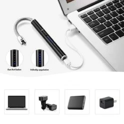 Oplaadbare Lange Elektrische Aansteker Buigbaar - Buigbare Aansteker - Duurzame Plasma Aansteker - Inclusief Cadeauverpakking - BBQ - Kaarsen - Zwart -Barbecue Verkoop 1200x1200 76