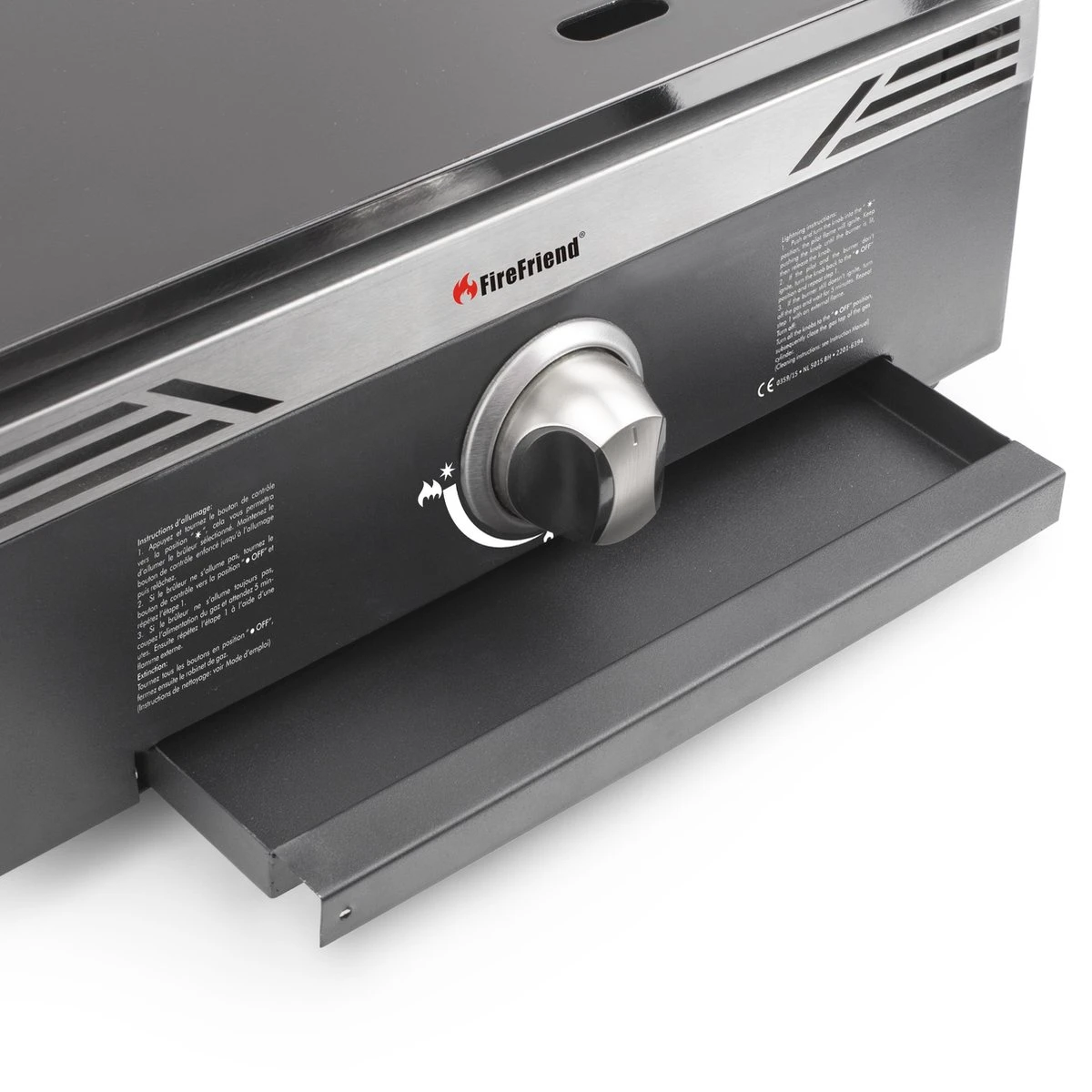 BBQ Op Gas Met Bakplaat 44,5 X 49,5 Cm 6 BBQ Op Gas Met Bakplaat 44,5 X 49,5 Cm - Afbeelding 6