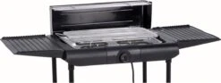 Excellent Electrics Elektrische Barbecue - Grilloppervlak (LxB) 36x24 Cm - 2000W - Zwart -Barbecue Verkoop 1200x453 1