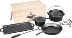 EL Fuego Dutch Oven Set Gietijzer 7-delig -Barbecue Verkoop 1200x637