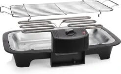 Tristar BQ-2813 Electrische Tafelbarbecue - Grilloppervlak (LxB) 38x22 Cm - 2000W - Zwart -Barbecue Verkoop 1200x739 1