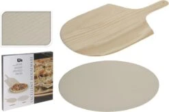 Merkloos Excellent Houseware Pizza-baksteen - Met Pizza-schep -Barbecue Verkoop 1200x792