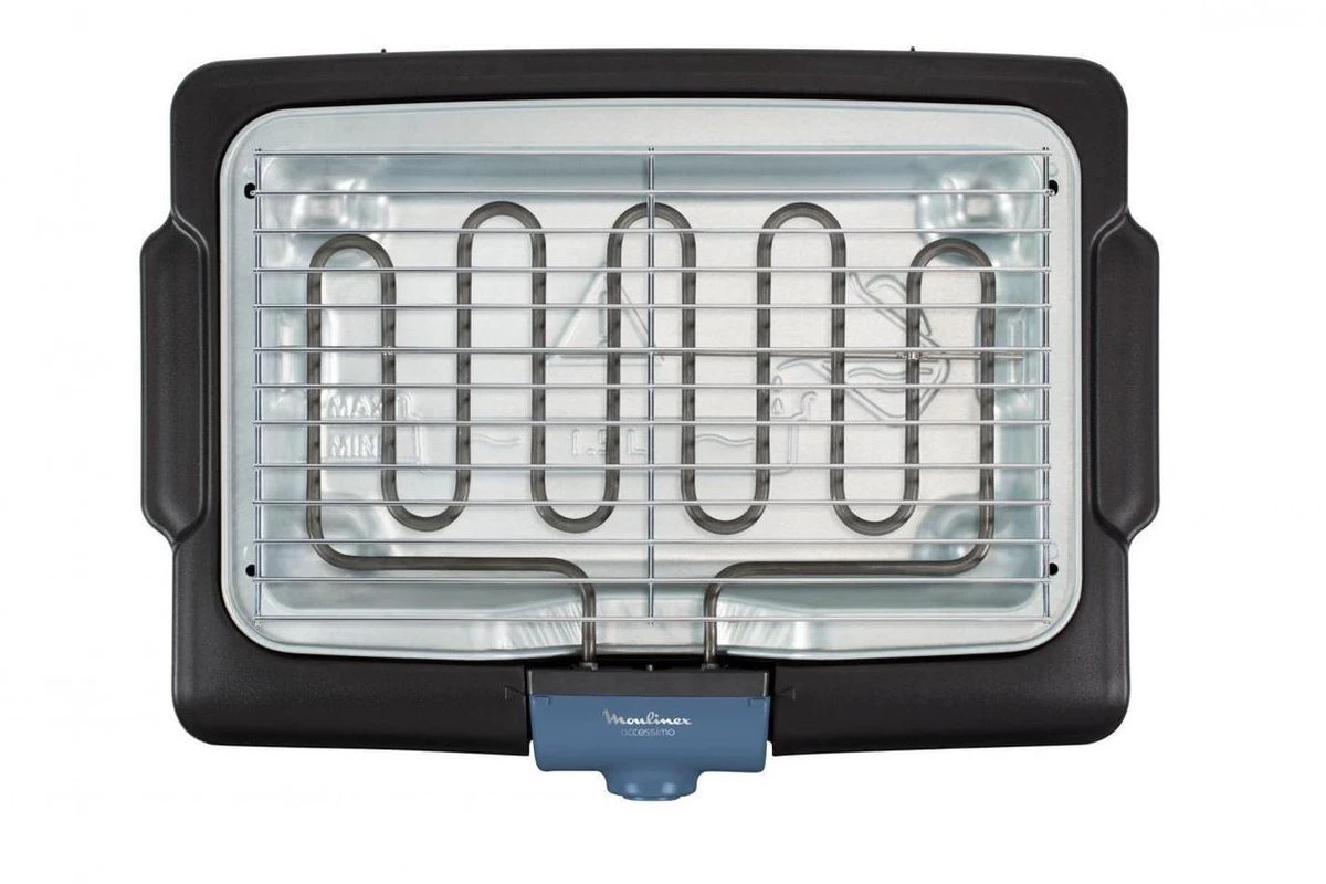 Moulinex BG134812 Barbecue Tafelblad Electrisch 2100W Zwart, Blauw, Zilver Barbecue 4 Moulinex BG134812 Barbecue Tafelblad Electrisch 2100W Zwart, Blauw, Zilver Barbecue - Afbeelding 4