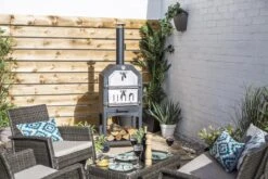 Merkloos MaxxGarden Pizza Oven - Smoker Barbecue Houtskool 45 X 65 X 158cm -Barbecue Verkoop 1200x800 25