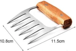 GrillX Luxe Vleesklauwen - Houten Handvat - RVS Meat Claws - Vleesshredder - Pulled Pork, Chicken - BBQ Accesoires 7 GrillX Luxe Vleesklauwen - Houten Handvat - RVS Meat Claws - Vleesshredder - Pulled Pork, Chicken - BBQ Accesoires -Barbecue Verkoop 1200x806