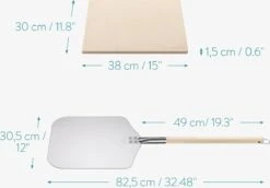 Navaris Pizzasteen XL Voor Oven En Barbecue - Rechthoekige Pizzaplaat 38 X 30 Cm - Inclusief Pizzaschep Met Extra Lang Handvat En Receptenboek 9 Navaris Pizzasteen XL Voor Oven En Barbecue - Rechthoekige Pizzaplaat 38 X 30 Cm - Inclusief Pizzaschep Met Extra Lang Handvat En Receptenboek -Barbecue Verkoop 1200x834
