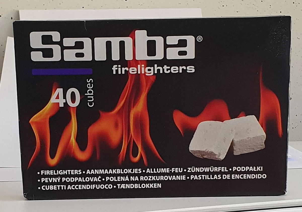 Samba Aanmaakblokjes Wit - 40 Stuks 1 Samba Aanmaakblokjes Wit - 40 Stuks