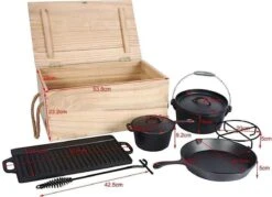 EL Fuego Dutch Oven Set Gietijzer 7-delig -Barbecue Verkoop 1200x872 1
