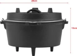 Dutch Oven Enkhuizen Met Deksel Gietijzer Zwart 4,2 L 13 Dutch Oven Enkhuizen Met Deksel Gietijzer Zwart 4,2 L -Barbecue Verkoop 1200x877 1