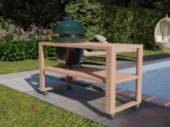 BBQ Tafel - Geschikt Voor Big Green Large/Bastard Large/Bastard Large Urban/Yakiniku 19 Inch/Monolith Large - Eikenhout - 87 Cm -Barbecue Verkoop 1200x900 38