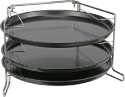 Merkloos Pizzaplaat Bakset Met 3 Bakplaten 16 X 31 Cm- Pizza Rek 3-delig - Pizzabakset Met Standaard/rek -Barbecue Verkoop 1200x934