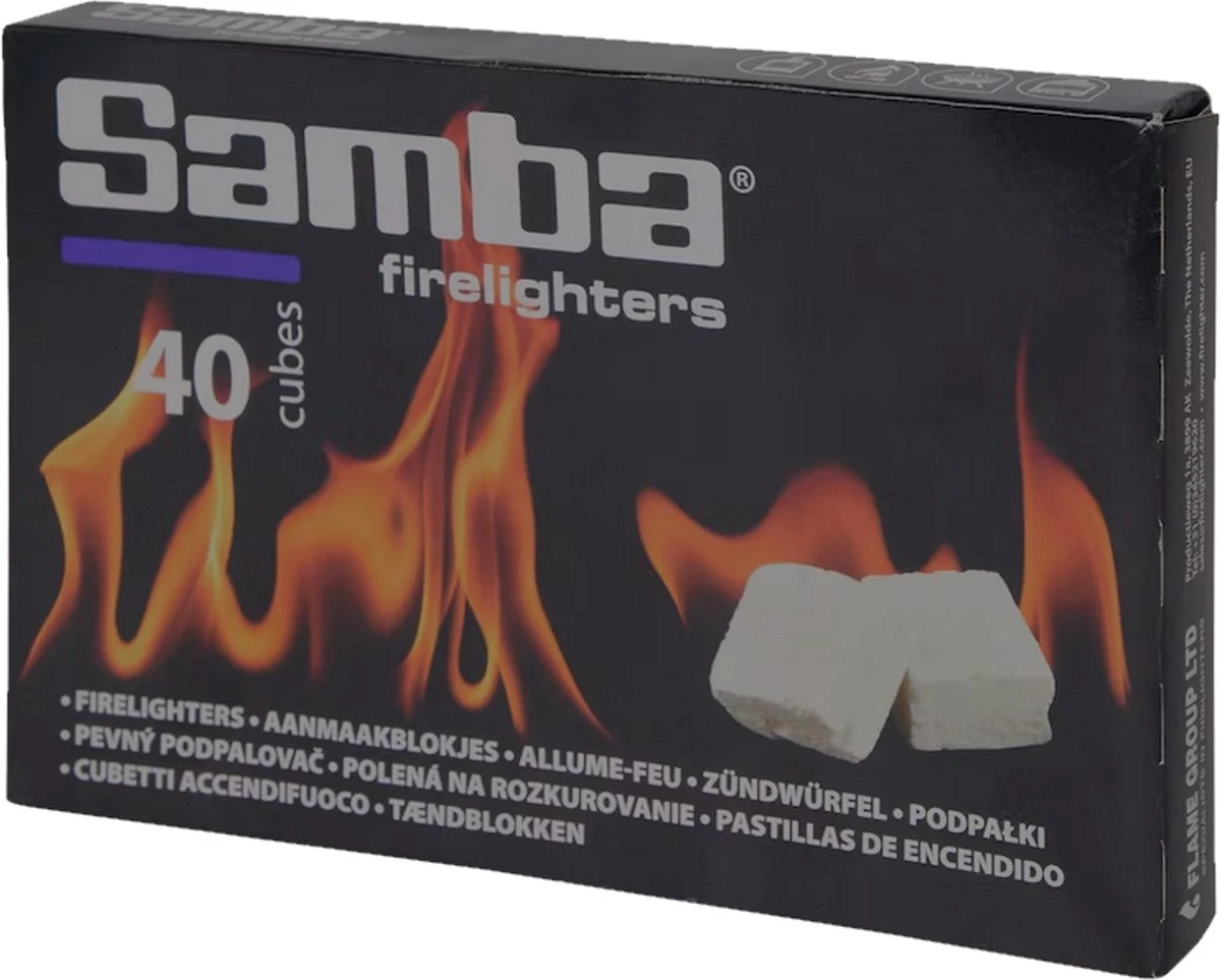 Samba Aanmaakblokjes Wit - 40 Stuks 3 Samba Aanmaakblokjes Wit - 40 Stuks - Afbeelding 3