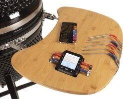 Patton - Kamado 21" - Premium Black - Keramische Barbecue - Incl. Bluetooth Kerntemperatuurmeter - LED Verlichting - Large - Compleet - Zwart -Barbecue Verkoop 1200x969 1