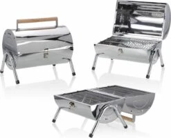 BBQ Collection Houtskoolbarbecue - Cilinder - Chroom -Barbecue Verkoop 1200x972 1