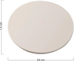 MaxxHome Pizzasteen - BBQ Steen - Pizzasteen Voor De Lekkerste Bereiding Van Een Pizza Op Jouw Barbecue Of In De Oven - Pizza Steen Rond - Medium (33 Cm) -Barbecue Verkoop 1200x986
