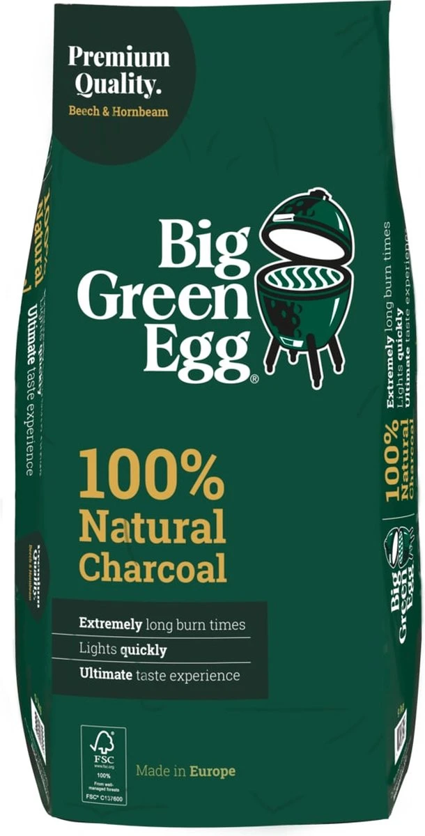 Big Green Egg BigGreenEgg Houtskool Europa 9kg - 1 Zak 2 Big Green Egg BigGreenEgg Houtskool Europa 9kg - 1 Zak - Afbeelding 2