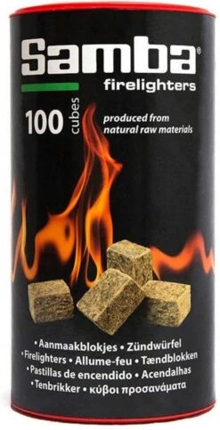 Samba Bruine Aanmaakblokjes Openhaard - 600 Stuks In Kokers - Omdoos -Barbecue Verkoop 614x1200 1
