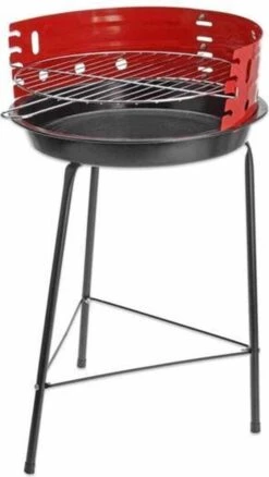Houtskoolbarbecue Ø33 Cm | Verstelbare Grill BBQ | Halfopen | Zwart / Rood 11 Houtskoolbarbecue Ø33 Cm | Verstelbare Grill BBQ | Halfopen | Zwart / Rood -Barbecue Verkoop 676x1200 1