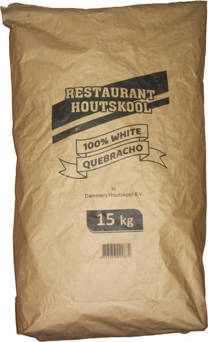 Dammers Houtskool Quebracho 15kg 1 Dammers Houtskool Quebracho 15kg