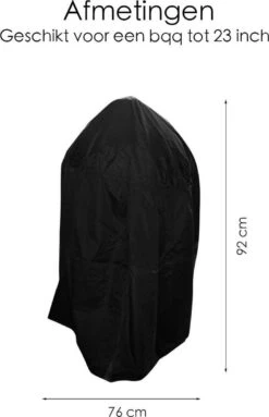 BBQ Beschermhoes - Voor Kamado - Universeel - Tot 23 Inch - Zwart -Barbecue Verkoop 774x1200 1