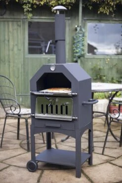 Merkloos MaxxGarden Pizza Oven - Smoker Barbecue Houtskool 45 X 65 X 158cm -Barbecue Verkoop 800x1200 10