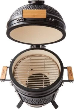 Patton Kamado 15" - Tafel Model - Keramische Barbecue - Premium Black - Medium - Compleet - Mat Zwart -Barbecue Verkoop 814x1200