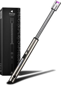 Oplaadbare Lange Elektrische Aansteker Buigbaar - Buigbare Aansteker - Duurzame Plasma Aansteker - Inclusief Cadeauverpakking - BBQ – Kaarsen – Zilver