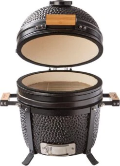 Patton Kamado 15" - Tafel Model - Keramische Barbecue - Premium Black - Medium - Compleet - Mat Zwart -Barbecue Verkoop 873x1200