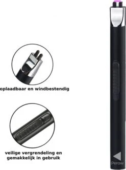 Oplaadbare Lange Elektrische Aansteker - Duurzame Plasma Aansteker - Inclusief Cadeauverpakking - BBQ - Kaarsen - Zwart -Barbecue Verkoop 894x1200 1