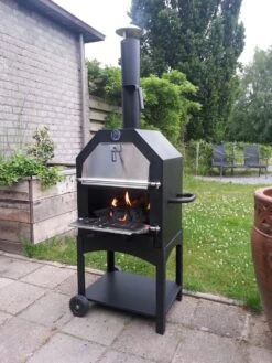 Merkloos MaxxGarden Pizza Oven - Smoker Barbecue Houtskool 45 X 65 X 158cm -Barbecue Verkoop 900x1200 21