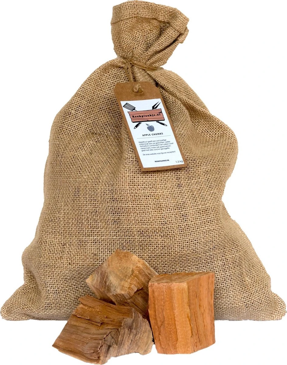 Appel Chunks 1,5kg | BBQ | Rookhout 1 Appel Chunks 1,5kg | BBQ | Rookhout